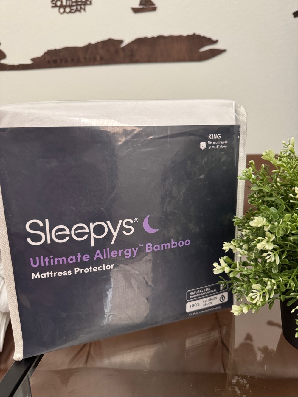 Ultimate Allergy Bamboo Mattress Protector — White (King)